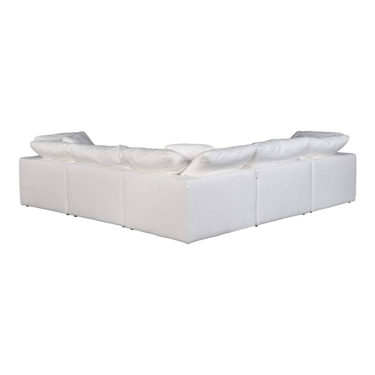 YJ-1017-05 Terra Condo Classic L - Shaped Modular Sectional Cream White
