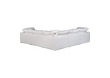 YJ-1017-05 Terra Condo Classic L - Shaped Modular Sectional Cream White