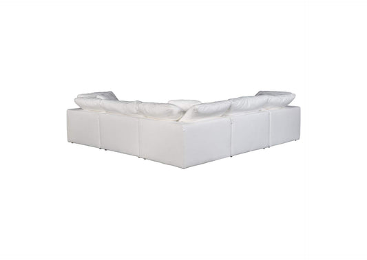 YJ-1017-05 Terra Condo Classic L - Shaped Modular Sectional Cream White