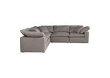 YJ-1017-29 Terra Condo Classic L - Shaped Modular Sectional Light Grey