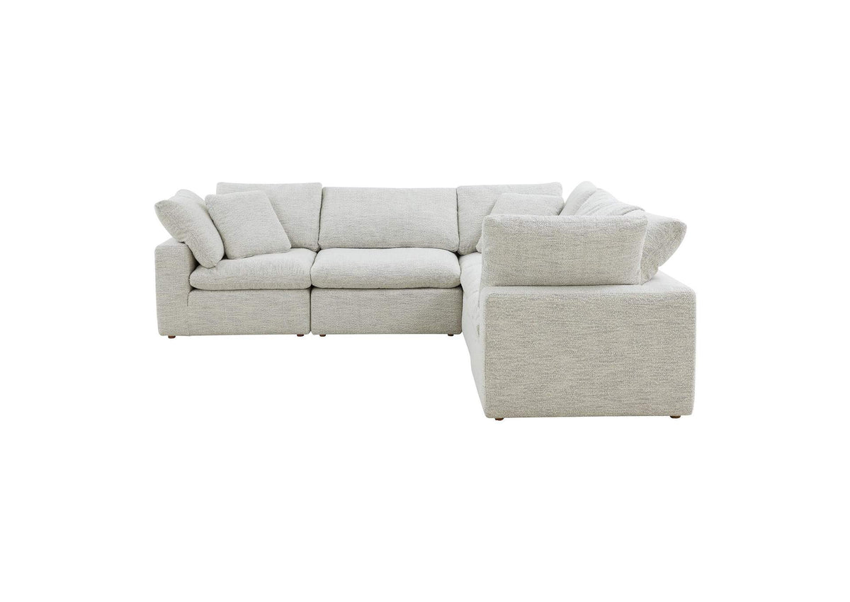 YJ-1017-49 Terra Condo Classic L - Shaped Modular Sectional Coastside Sand