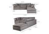 YJ-1018-29 Terra Condo Dream Modular Sectional Light Grey