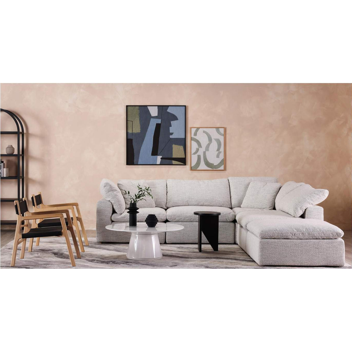YJ-1018-49 Terra Condo Dream Modular Sectional Coastside Sand
