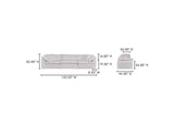 YJ-1026-05 Clay Modular Sofa Cream Cream White
