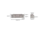 YJ-1026-29 Clay Modular Sofa Light Grey