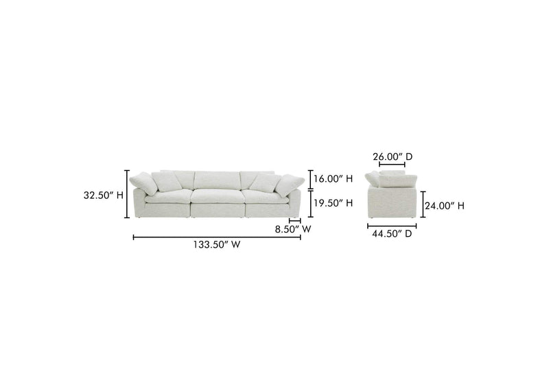 YJ-1026-49 Clay Modular Sofa Coastside Sand