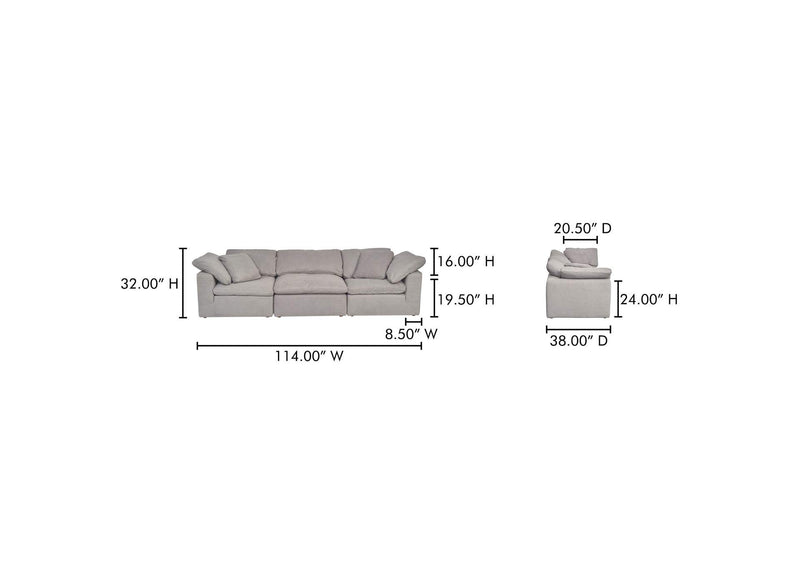 YJ-1027-29 Terra Modular Sofa Light Grey