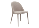 YM-1001-26 Burton Dining Chair Light Grey - Set Of Two