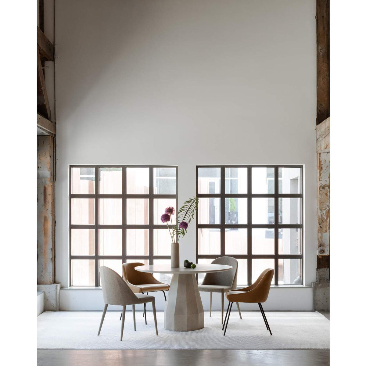 YM-1001-26 Burton Dining Chair Light Grey - Set Of Two