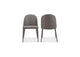 YM-1002-26 Burton Dining Chair Grey Vegan Leather - Set Of Two