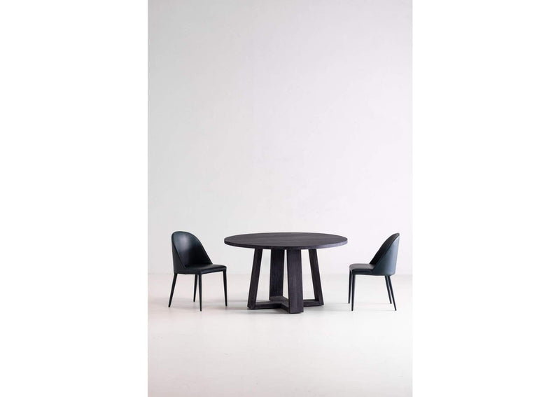 YM-1002-36 Burton Dining Chair Dark Teal Vegan Leather - Set Of Two
