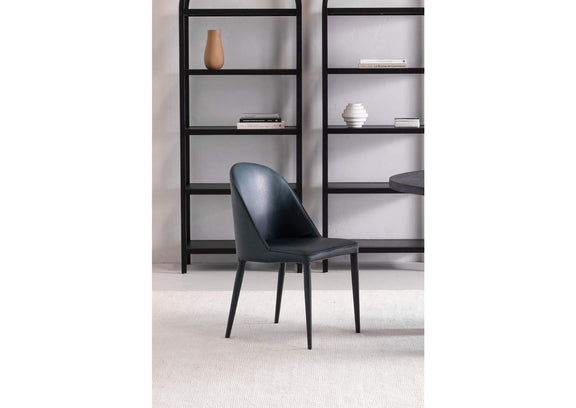 YM-1002-36 Burton Dining Chair Dark Teal Vegan Leather - Set Of Two