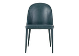 YM-1002-36 Burton Dining Chair Dark Teal Vegan Leather - Set Of Two