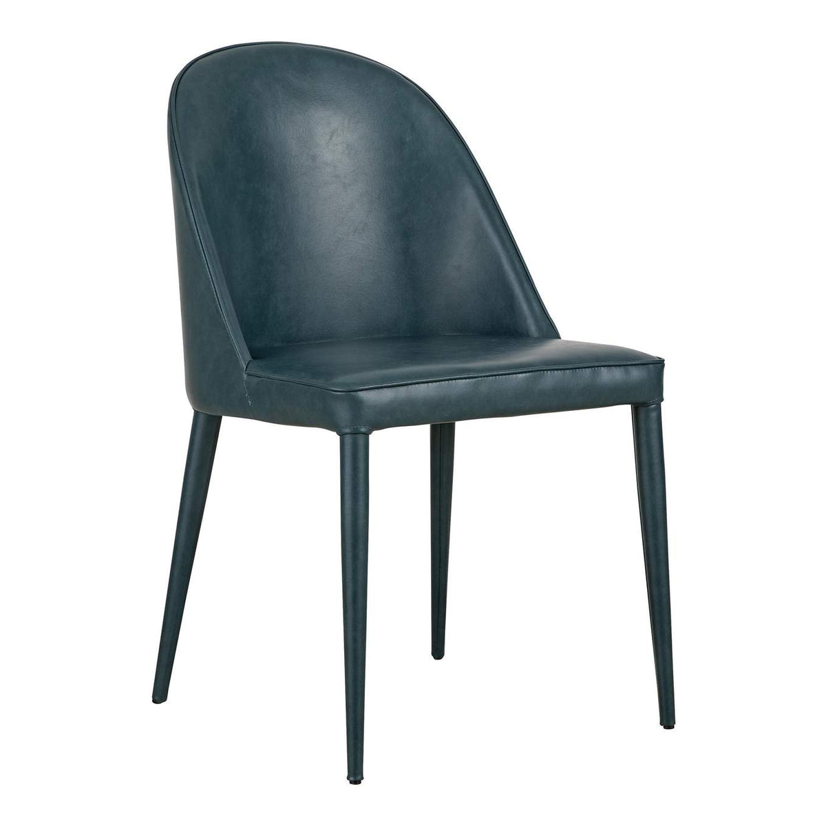 YM-1002-36 Burton Dining Chair Dark Teal Vegan Leather - Set Of Two