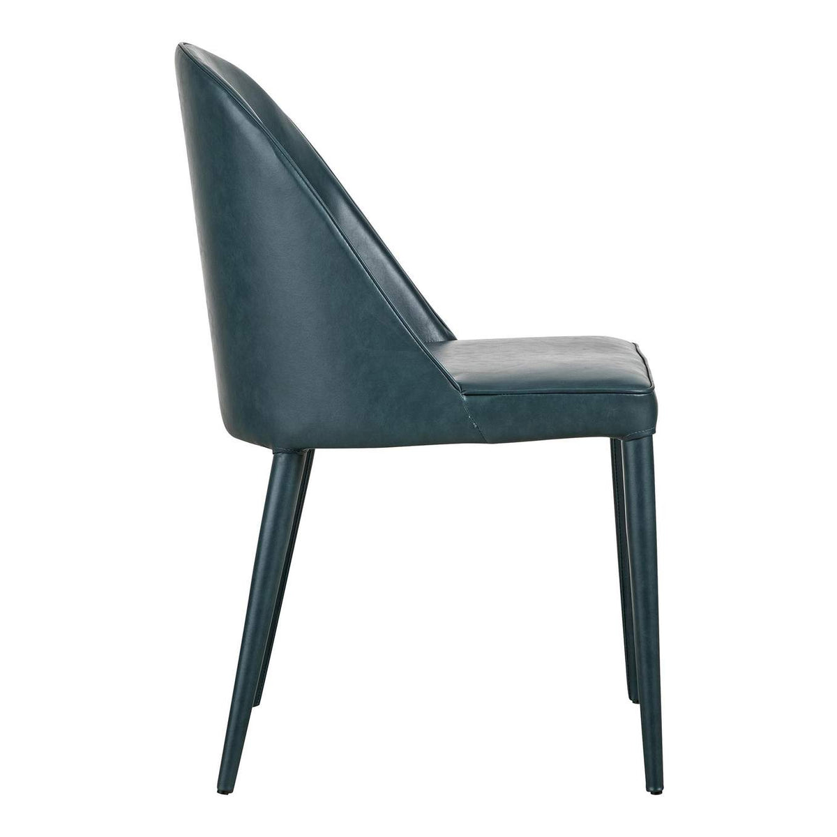 YM-1002-36 Burton Dining Chair Dark Teal Vegan Leather - Set Of Two