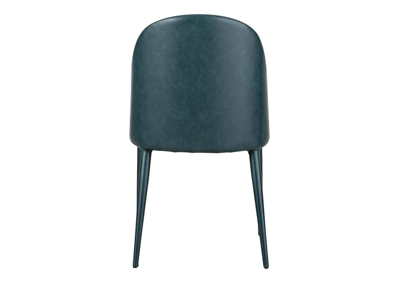 YM-1002-36 Burton Dining Chair Dark Teal Vegan Leather - Set Of Two