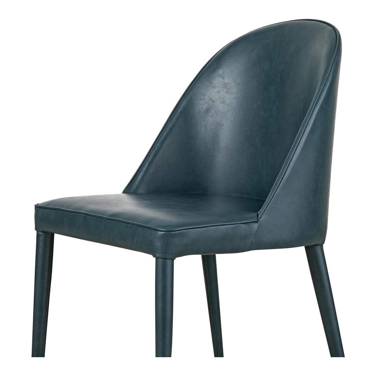 YM-1002-36 Burton Dining Chair Dark Teal Vegan Leather - Set Of Two