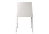 YM-1004-18 Nora Dining Chair White Vegan Leather - Set Of Two