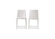 YM-1004-18 Nora Dining Chair White Vegan Leather - Set Of Two