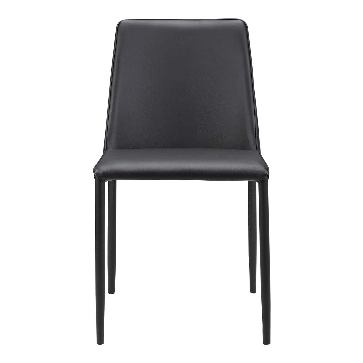 YM-1004-29 Nora Dining Chair Black Vegan Leather - Set Of Two