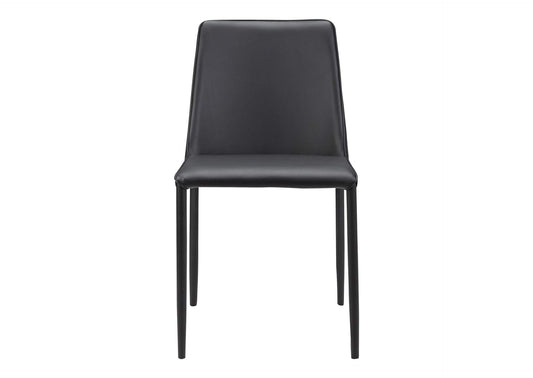 YM-1004-29 Nora Dining Chair Black Vegan Leather - Set Of Two