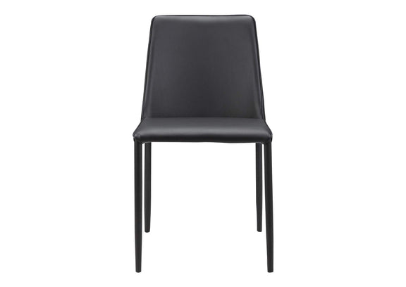 YM-1004-29 Nora Dining Chair Black Vegan Leather - Set Of Two