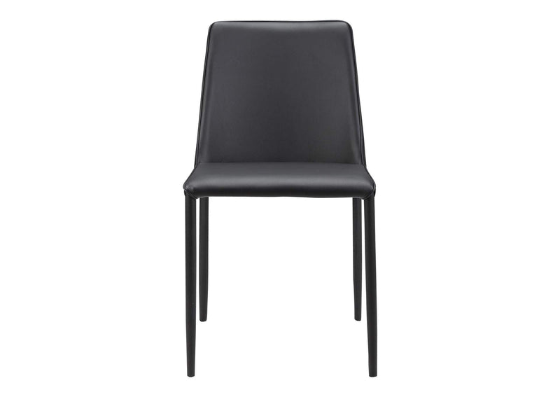 YM-1004-29 Nora Dining Chair Black Vegan Leather - Set Of Two