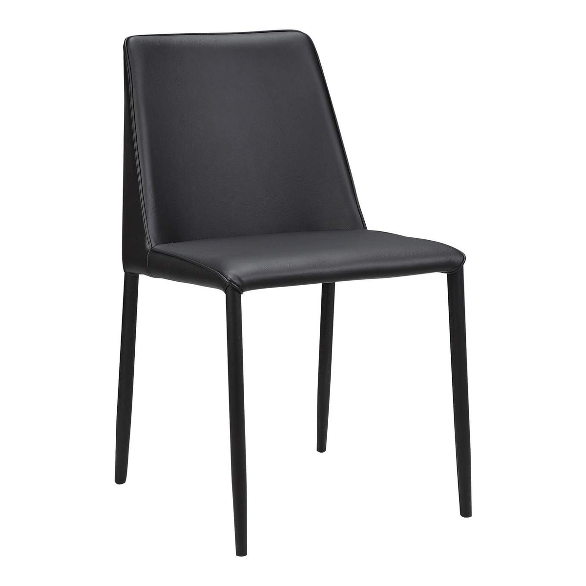 YM-1004-29 Nora Dining Chair Black Vegan Leather - Set Of Two