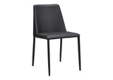 YM-1004-29 Nora Dining Chair Black Vegan Leather - Set Of Two