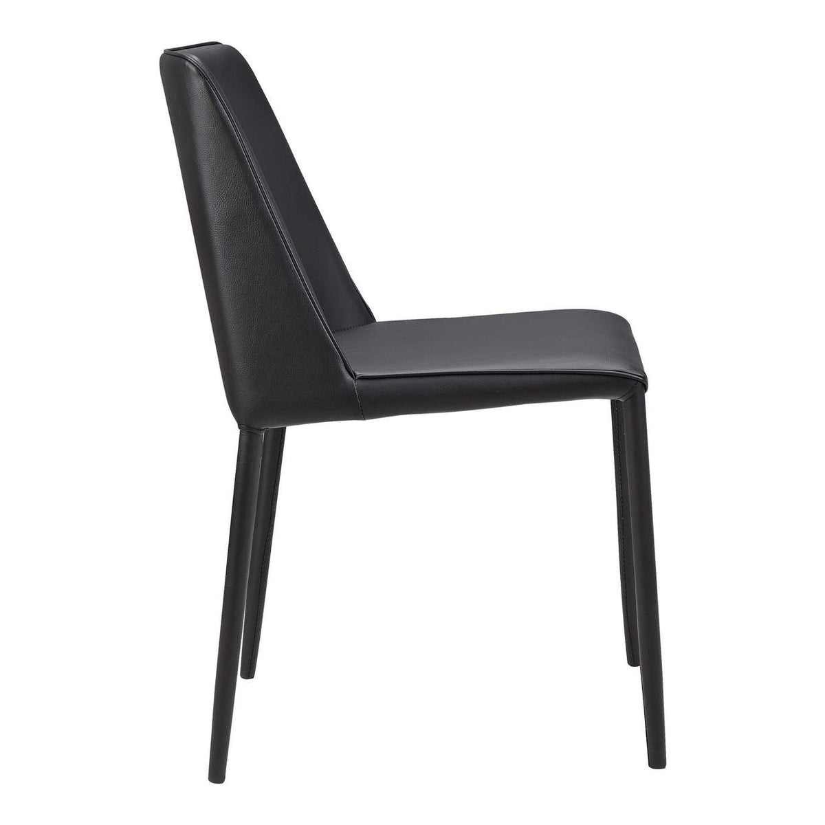 YM-1004-29 Nora Dining Chair Black Vegan Leather - Set Of Two