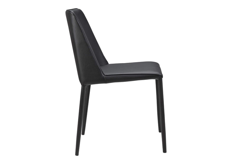 YM-1004-29 Nora Dining Chair Black Vegan Leather - Set Of Two