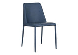 YM-1004-41 Nora Dining Chair Ocean Cavern Grey Vegan Leather - Set Of Two