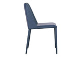 YM-1004-41 Nora Dining Chair Ocean Cavern Grey Vegan Leather - Set Of Two