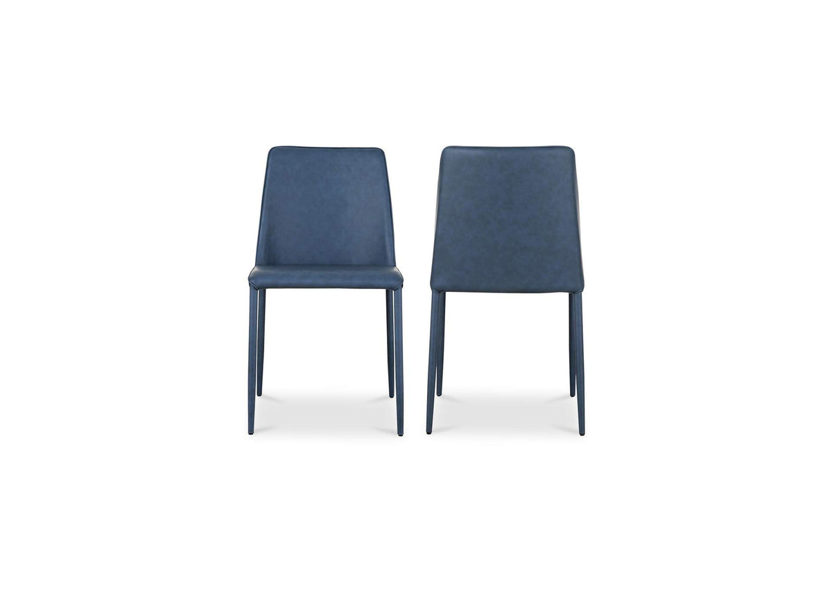 YM-1004-41 Nora Dining Chair Ocean Cavern Grey Vegan Leather - Set Of Two