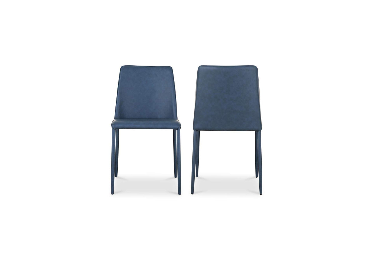 YM-1004-41 Nora Dining Chair Ocean Cavern Grey Vegan Leather - Set Of Two