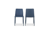 YM-1004-41 Nora Dining Chair Ocean Cavern Grey Vegan Leather - Set Of Two