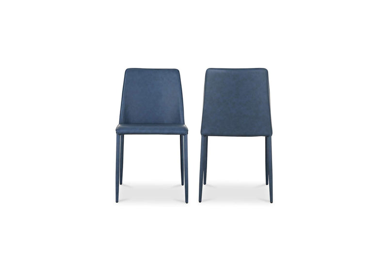 YM-1004-41 Nora Dining Chair Ocean Cavern Grey Vegan Leather - Set Of Two