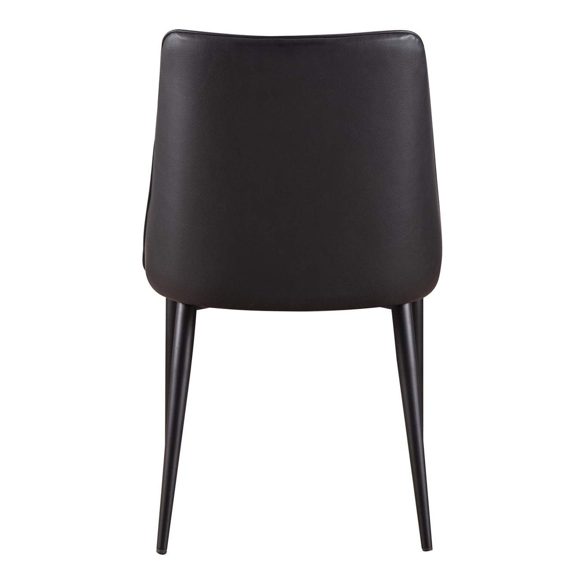YM-1006-02 Lula Dining Chair Black Vegan Leather - Set Of Two