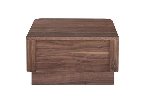 YR-1001-03 Round Off Small Nightstand Walnut