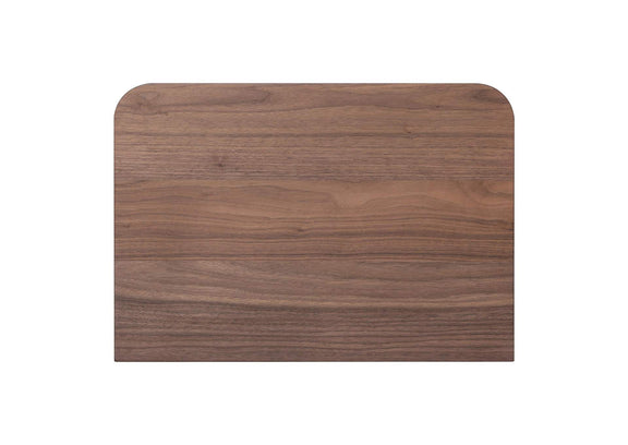 YR-1001-03 Round Off Small Nightstand Walnut