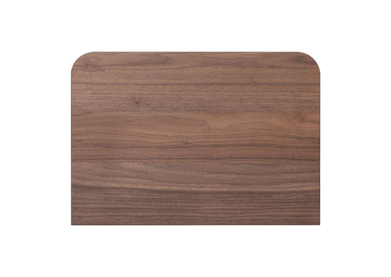 YR-1001-03 Round Off Small Nightstand Walnut
