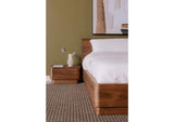 YR-1001-03 Round Off Small Nightstand Walnut