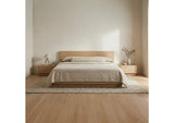 YR-1001-21 Round Off Small Nightstand Light Oak Brown