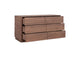 YR-1003-03 Round Off Dresser Walnut Brown