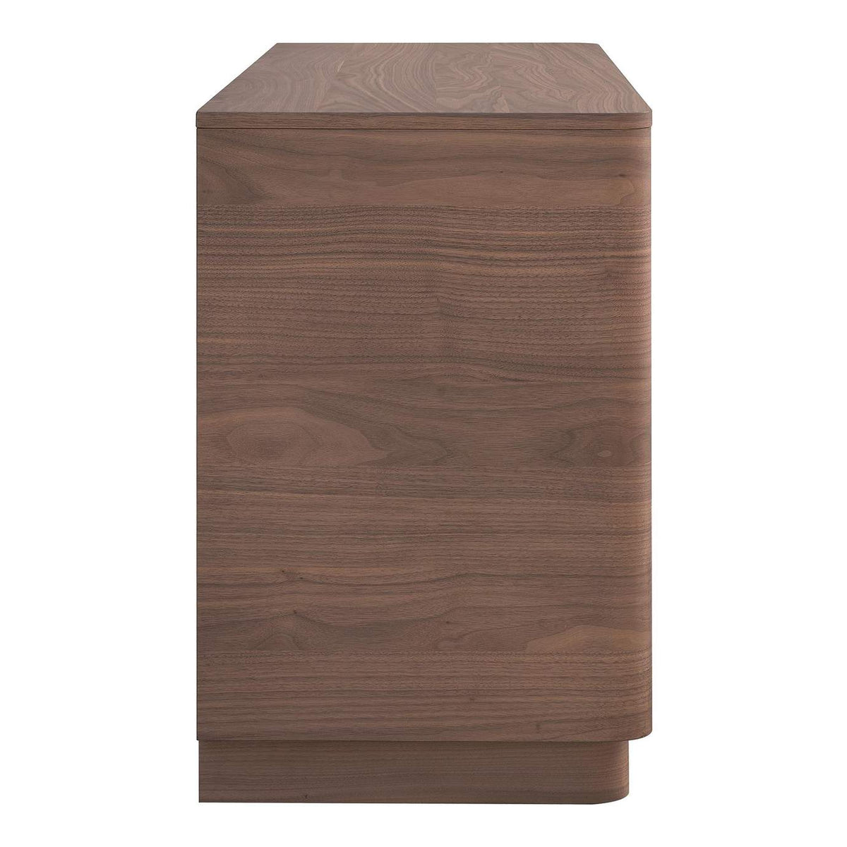 YR-1003-03 Round Off Dresser Walnut Brown
