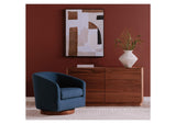 YR-1003-03 Round Off Dresser Walnut Brown