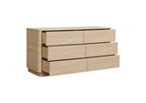 YR-1003-21 Round Off Dresser Light Oak Brown