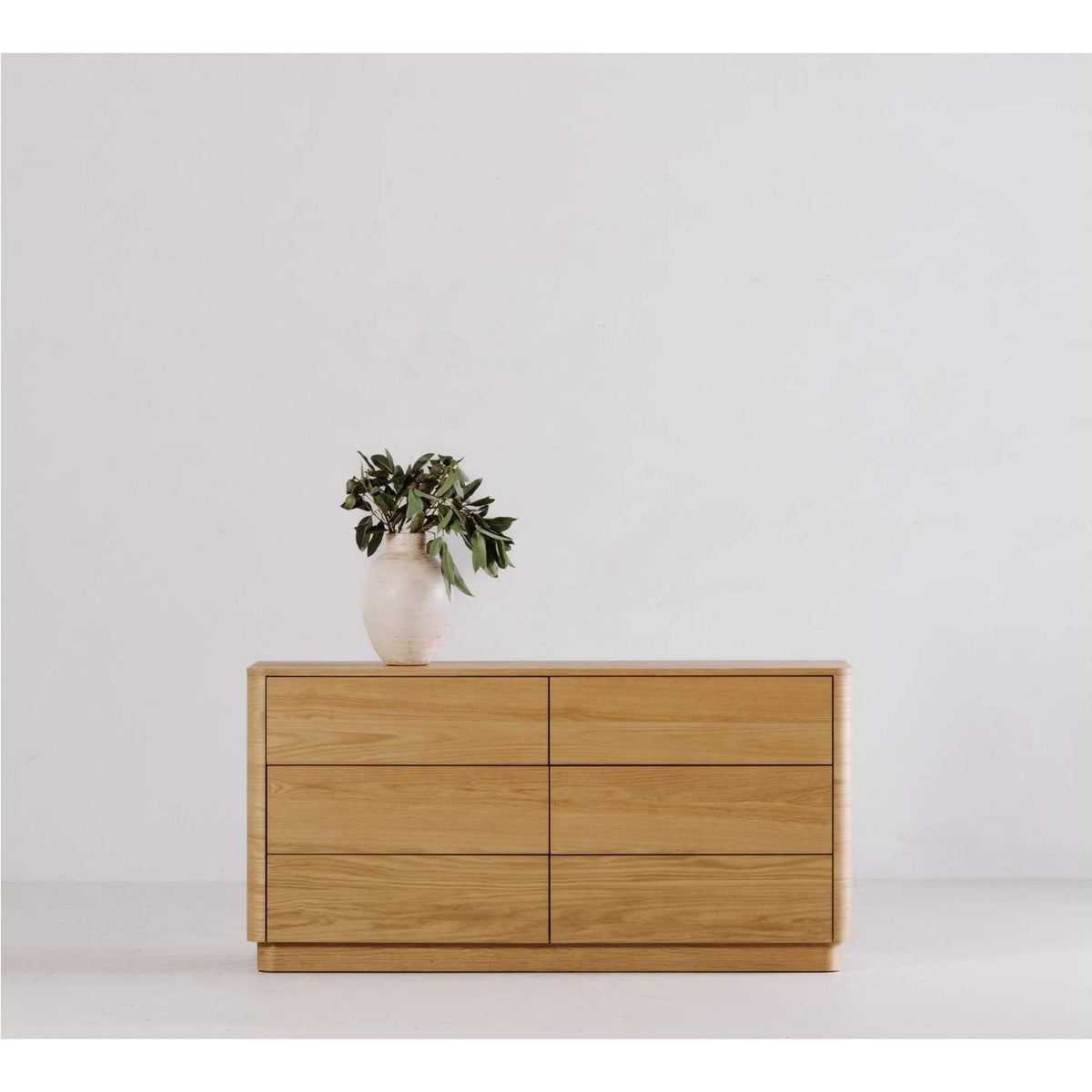 YR-1003-21 Round Off Dresser Light Oak Brown