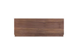 YR-1005-03-0 Round Off Queen Bed Walnut Brown