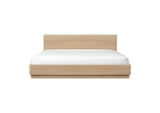 YR-1005-21-0 Round Off Queen Bed Light Oak Brown
